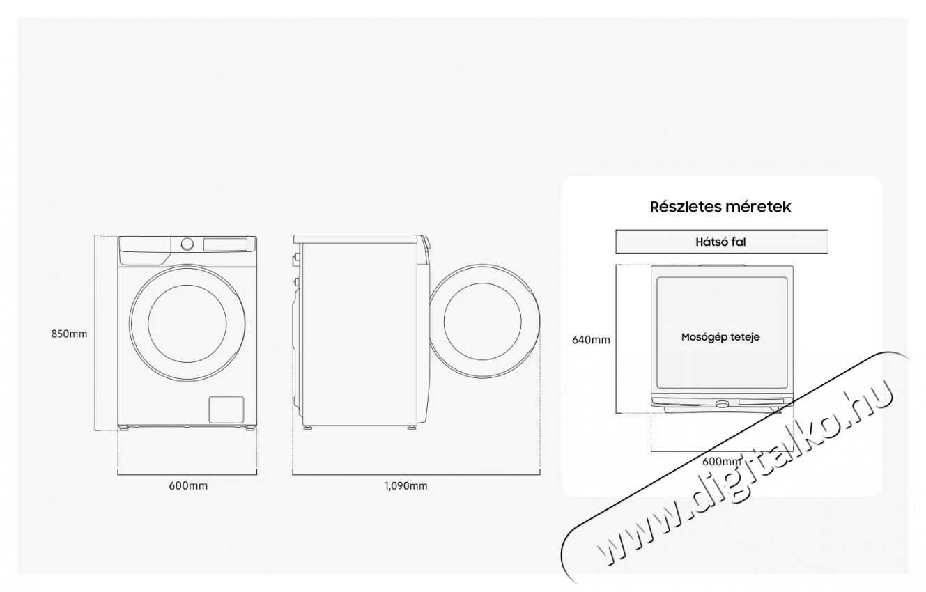 SAMSUNG WW11DG6B85LBU4 Mos&oacute;g&eacute;p MI Eco Bubble&trade; technol&oacute;gi&aacute;val 11 kg H&aacute;ztart&aacute;s / Otthon / K&uuml;lt&eacute;r - Mos&oacute;g&eacute;p / sz&aacute;r&iacute;t&oacute;g&eacute;p - El&ouml;lt&ouml;ltős norm&aacute;l (60cm-ig) mos&oacute;g&eacute;p - 495763