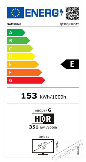 SAMSUNG 98 QE98QN90DATXXH 4K UHD Smart NeoQLED TV Telev&iacute;zi&oacute;k - LED telev&iacute;zi&oacute; - UHD 4K felbont&aacute;s&uacute; - 501085