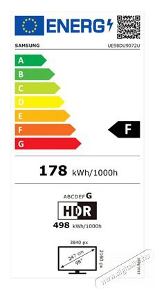 SAMSUNG 98 UE98DU9072UXXH Crystal 4K UHD Smart TV Telev&iacute;zi&oacute;k - LED telev&iacute;zi&oacute; - UHD 4K felbont&aacute;s&uacute; - 501509