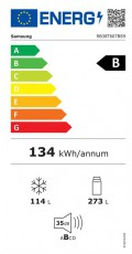 SAMSUNG RB38T607BS9/EF alulfagyaszt&oacute;s hűtőszekr&eacute;ny Konyhai term&eacute;kek - Hűtő, fagyaszt&oacute; (szabadon&aacute;ll&oacute;) - Alulfagyaszt&oacute;s kombin&aacute;lt hűtő - 502649
