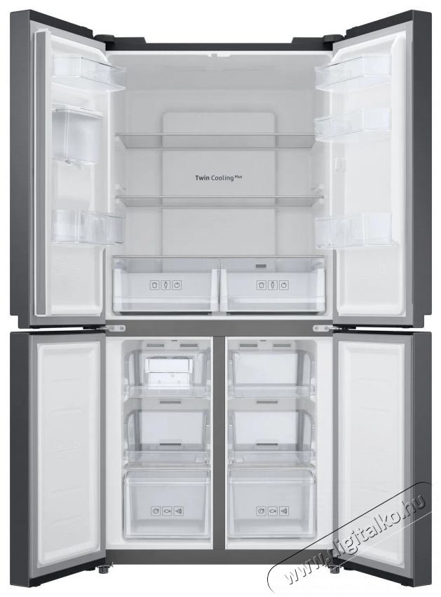 SAMSUNG RF48A401EB4/EO Konyhai term&eacute;kek - Hűtő, fagyaszt&oacute; (szabadon&aacute;ll&oacute;) - Amerikai t&iacute;pus&uacute; Side By Side hűtő - 504549