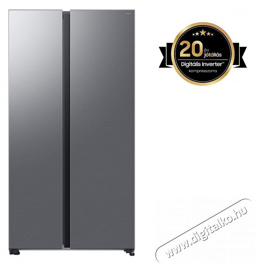 SAMSUNG RS70F65QETEO Side-by-Side hűtőszekr&eacute;ny AI Energia &uuml;zemm&oacute;ddal 659 L, matt met&aacute;l Konyhai term&eacute;kek - Hűtő, fagyaszt&oacute; (szabadon&aacute;ll&oacute;) - Amerikai t&iacute;pus&uacute; Side By Side hűtő - 505310