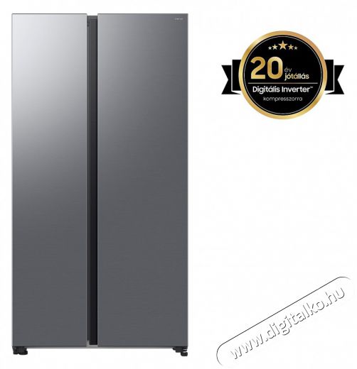 SAMSUNG RS70F65QETEO Side-by-Side hűtőszekr&eacute;ny AI Energia &uuml;zemm&oacute;ddal 659 L, matt met&aacute;l Konyhai term&eacute;kek - Hűtő, fagyaszt&oacute; (szabadon&aacute;ll&oacute;) - Amerikai t&iacute;pus&uacute; Side By Side hűtő - 505310