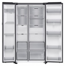 SAMSUNG RS90F66BETEO Side-by-Side hűtőszekr&eacute;ny Family Hubbal 614 L, matt met&aacute;l Konyhai term&eacute;kek - Hűtő, fagyaszt&oacute; (szabadon&aacute;ll&oacute;) - Amerikai t&iacute;pus&uacute; Side By Side hűtő - 505311