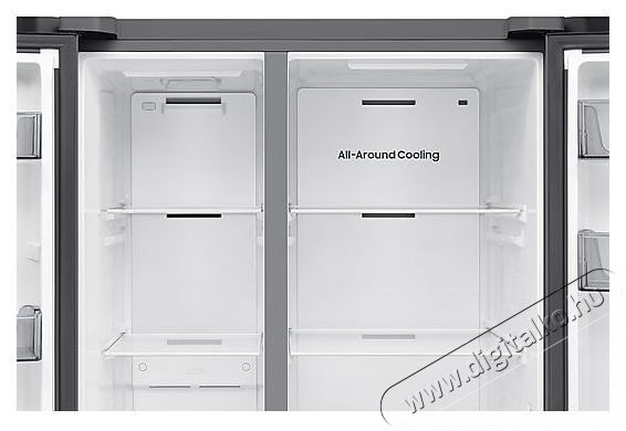 SAMSUNG RS70F65QETEO Side-by-Side hűtőszekr&eacute;ny AI Energia &uuml;zemm&oacute;ddal 659 L, matt met&aacute;l Konyhai term&eacute;kek - Hűtő, fagyaszt&oacute; (szabadon&aacute;ll&oacute;) - Amerikai t&iacute;pus&uacute; Side By Side hűtő - 505310