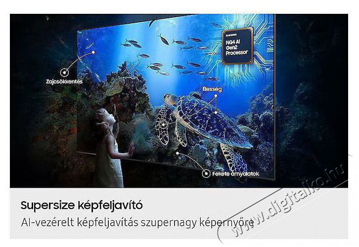 SAMSUNG QE55QN80FAUXXH 139cm-es Neo QLED 4K Vision AI Smart TV Telev&iacute;zi&oacute;k - LED telev&iacute;zi&oacute; - UHD 4K felbont&aacute;s&uacute; - 506160