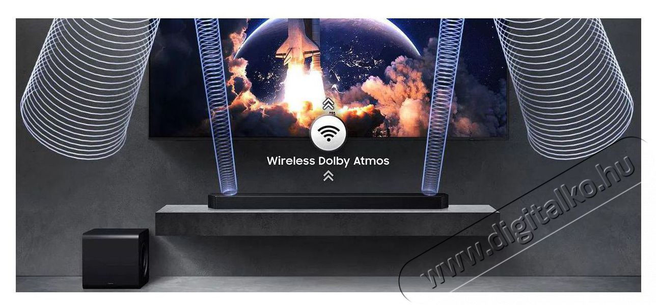 SAMSUNG HW-Q800F/EN hangprojektor Q sz&eacute;ria, 5.1.2 csatorn&aacute;s, m&eacute;lynyom&oacute;val Audio-Video / Hifi / Multim&eacute;dia - Hangprojektor / soundbar - M&eacute;lyl&aacute;d&aacute;val - 510784