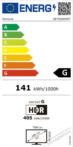 SAMSUNG QE75QN990F Telev&iacute;zi&oacute;k - LED telev&iacute;zi&oacute; - UHD 4K felbont&aacute;s&uacute; - 512300