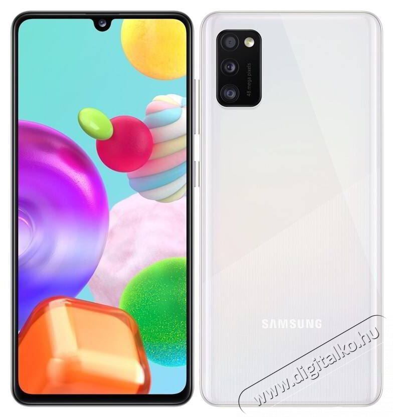 SAMSUNG SM-A415F Galaxy A41 6,1 LTE 4/64GB Dual SIM feh&eacute;r okostelefon Mobil / Kommunik&aacute;ci&oacute; / Smart - Okostelefon - Android - 369875