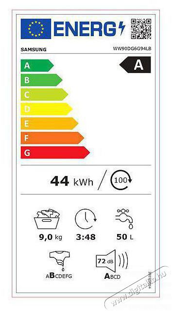 SAMSUNG WW90DG6G94LBU4 H&aacute;ztart&aacute;s / Otthon / K&uuml;lt&eacute;r - Mos&oacute;g&eacute;p / sz&aacute;r&iacute;t&oacute;g&eacute;p - El&ouml;lt&ouml;ltős keskeny (45cm-ig) mos&oacute;g&eacute;p - 518098