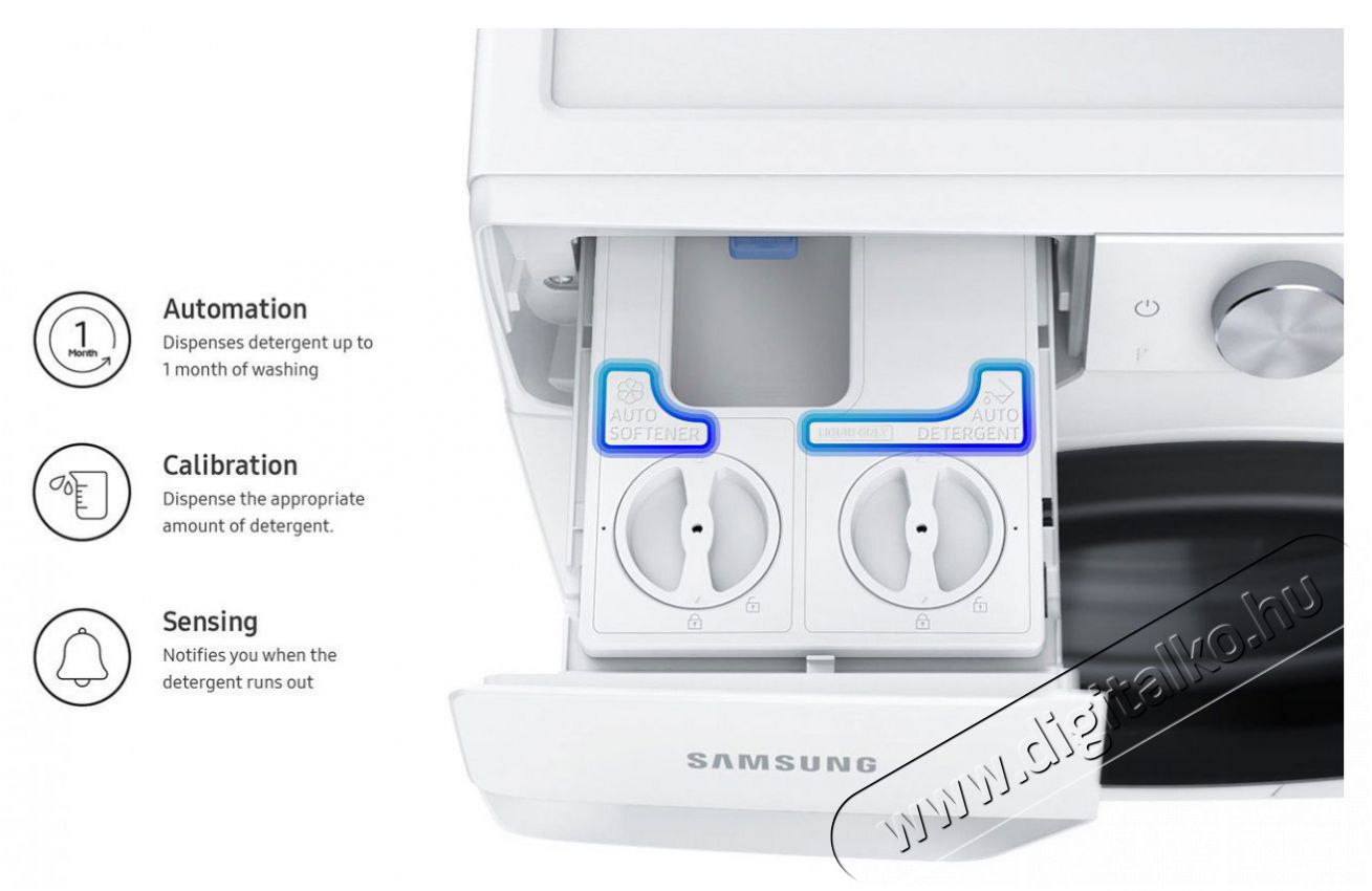 SAMSUNG WW90T534DAWCS7 el&ouml;lt&ouml;ltős mos&oacute;g&eacute;p H&aacute;ztart&aacute;s / Otthon / K&uuml;lt&eacute;r - Mos&oacute;g&eacute;p / sz&aacute;r&iacute;t&oacute;g&eacute;p - El&ouml;lt&ouml;ltős norm&aacute;l (60cm-ig) mos&oacute;g&eacute;p - 518095