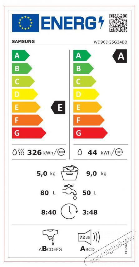 SAMSUNG WD90DG5G34BBLE AI Ecobubble technol&oacute;gi&aacute;val keskeny kivitelben 9 kg, Mos&oacute;-sz&aacute;r&iacute;t&oacute;g&eacute;p H&aacute;ztart&aacute;s / Otthon / K&uuml;lt&eacute;r - Mos&oacute;g&eacute;p / sz&aacute;r&iacute;t&oacute;g&eacute;p - El&ouml;lt&ouml;ltős keskeny (45cm-ig) mos&oacute;g&eacute;p - 518078