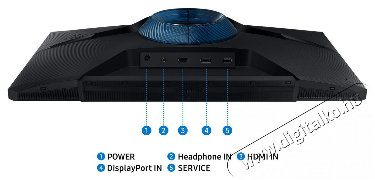 SAMSUNG LS24DG300EUXEN Odyssey G30D monitor Iroda &eacute;s sz&aacute;m&iacute;t&aacute;stechnika - Monitor - Monitor - 521298