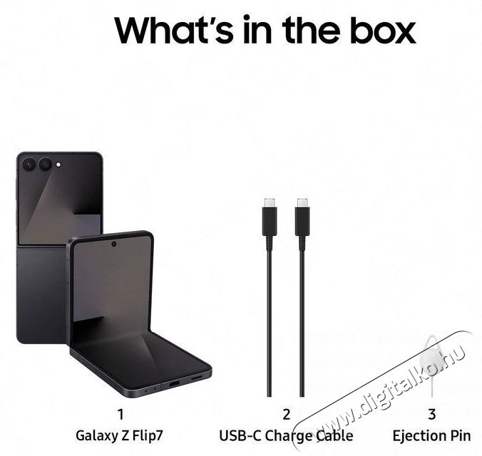 SAMSUNG Galaxy Z Flip7 12GB / 256GB Jetblack Mobil / Kommunik&aacute;ci&oacute; / Smart - Okostelefon - Android - 521311