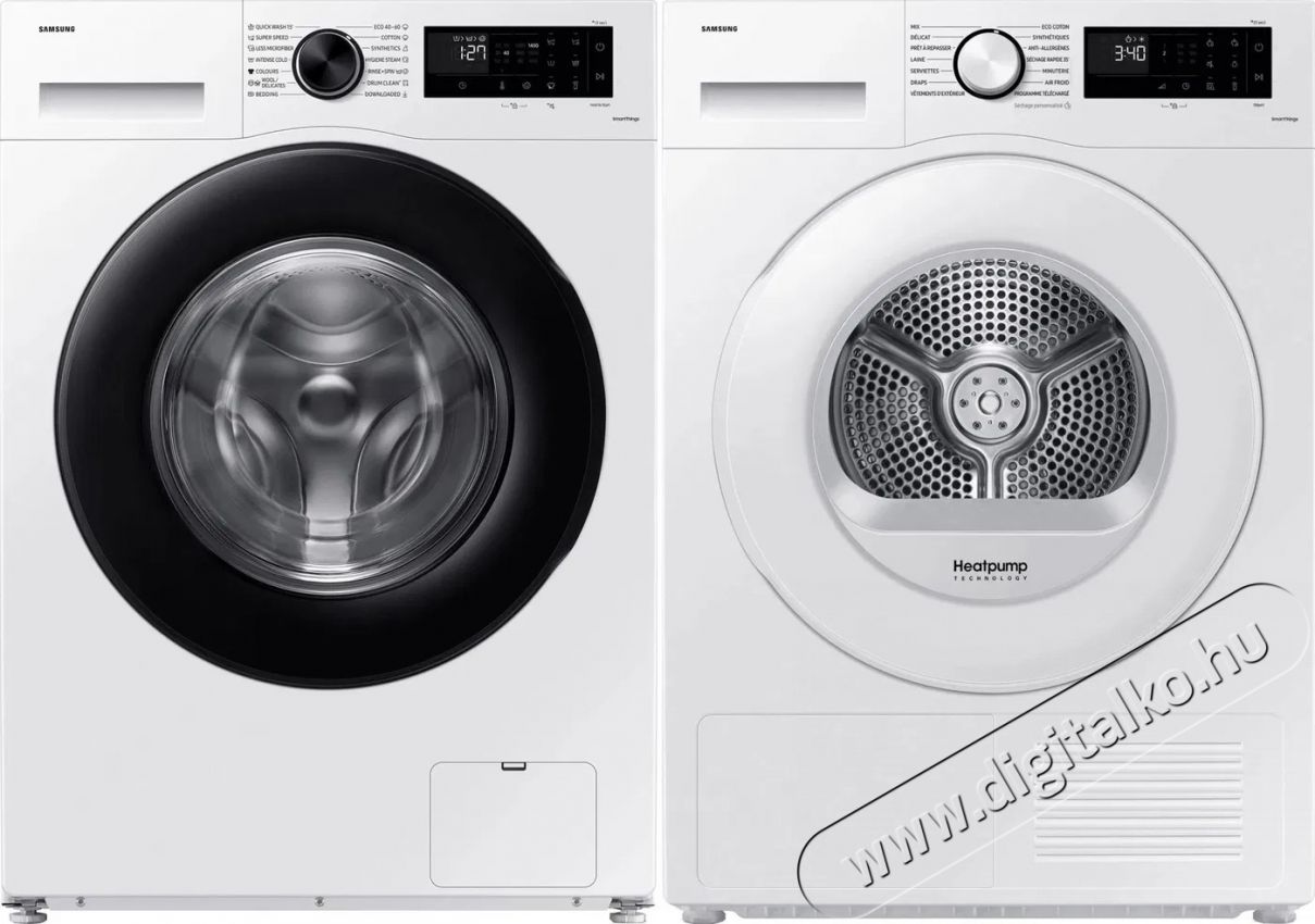 SAMSUNG WW11DG5B25AELE + DV90DG52A0TELE Mos&oacute;g&eacute;p/Sz&aacute;r&iacute;t&oacute;g&eacute;p szett H&aacute;ztart&aacute;s / Otthon / K&uuml;lt&eacute;r - Mos&oacute;g&eacute;p / sz&aacute;r&iacute;t&oacute;g&eacute;p - Mos&oacute;-sz&aacute;r&iacute;t&oacute;g&eacute;p - 527929