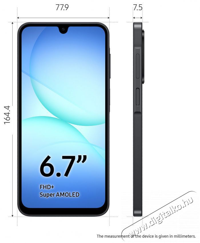 SAMSUNG Galaxy A17 5G 4GB / 128GB Black Mobil / Kommunik&aacute;ci&oacute; / Smart - Okostelefon - Android - 521319