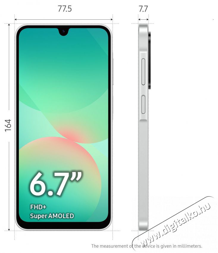 SAMSUNG Galaxy A26 6GB/128GB Feh&eacute;r Mobil / Kommunik&aacute;ci&oacute; / Smart - Okostelefon - Android - 521317