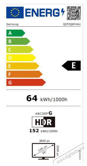 SAMSUNG QE55Q8FAAUXXH 139cm-es QLED 4K Vision AI Smart TV Telev&iacute;zi&oacute;k - LED telev&iacute;zi&oacute; - UHD 4K felbont&aacute;s&uacute; - 506147