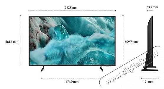 SAMSUNG QE43Q7F2AUXXH QLED telev&iacute;zi&oacute;, 108 cm, Smart, 4K Ultra HD, G energiaoszt&aacute;ly (2025-&ouml;s modell) Telev&iacute;zi&oacute;k - LED telev&iacute;zi&oacute; - UHD 4K felbont&aacute;s&uacute; - 535698