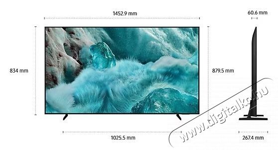 SAMSUNG 65Q7F2 QLED telev&iacute;zi&oacute;, 163 cm, Smart, 4K Ultra HD, G energiaoszt&aacute;ly (2025-&ouml;s modell) Telev&iacute;zi&oacute;k - LED telev&iacute;zi&oacute; - UHD 4K felbont&aacute;s&uacute; - 535694
