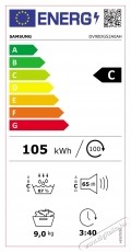SAMSUNG DV90DG52A0AHLE hőszivatty&uacute;s sz&aacute;r&iacute;t&oacute;g&eacute;p, 9kg, Smart Things, Quick Dry, Optimal Dry, Wi-Fi, C energiaoszt&aacute;ly, Feh&eacute;r H&aacute;ztart&aacute;s / Otthon / K&uuml;lt&eacute;r - Mos&oacute;g&eacute;p / sz&aacute;r&iacute;t&oacute;g&eacute;p - Sz&aacute;r&iacute;t&oacute;g&eacute;p - 537273