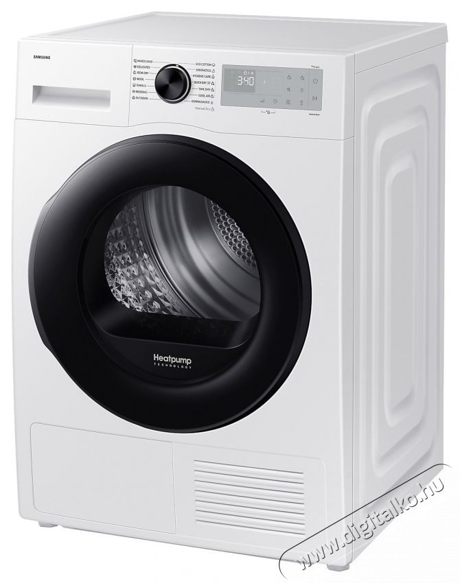 SAMSUNG DV90DG52A0AHLE hőszivatty&uacute;s sz&aacute;r&iacute;t&oacute;g&eacute;p, 9kg, Smart Things, Quick Dry, Optimal Dry, Wi-Fi, C energiaoszt&aacute;ly, Feh&eacute;r H&aacute;ztart&aacute;s / Otthon / K&uuml;lt&eacute;r - Mos&oacute;g&eacute;p / sz&aacute;r&iacute;t&oacute;g&eacute;p - Sz&aacute;r&iacute;t&oacute;g&eacute;p - 537273