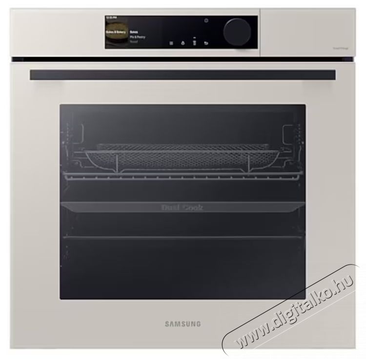 SAMSUNG BeSpoke NV7B6665IAA Be&eacute;p&iacute;thető s&uuml;tő, Elektromos, 76 l, Katalitikus &ouml;ntiszt&iacute;t&oacute;, Grill, Dual Cook, Wi-Fi, Air Fry, B&eacute;zs Konyhai term&eacute;kek - S&uuml;tő-főzőlap, tűzhely (be&eacute;p&iacute;thető) - S&uuml;tő (be&eacute;p&iacute;thető) - 537988