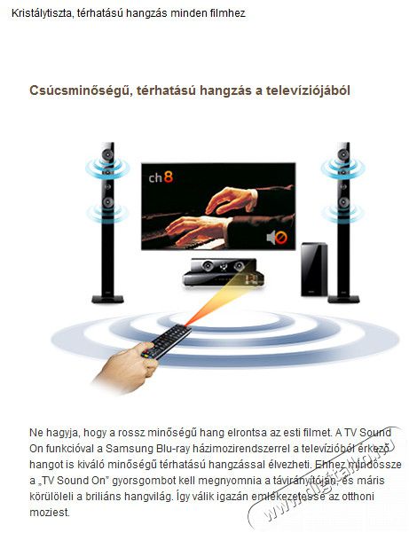 SAMSUNG HT-F4550 (3 &eacute;v garancia!) Audio-Video / Hifi / Multim&eacute;dia - H&aacute;zimozi - Blu-Ray h&aacute;zimozi szett - 264091