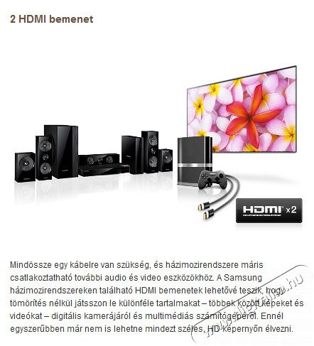 SAMSUNG HT-F6550W ht-f6550w 3d Blu-Ray h&aacute;zi-mozi rendszer Audio-Video / Hifi / Multim&eacute;dia - H&aacute;zimozi - Blu-Ray h&aacute;zimozi szett - 263996