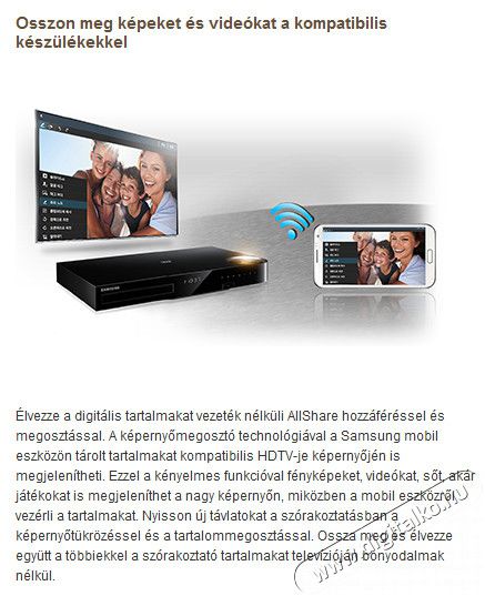 SAMSUNG HT-F6550W ht-f6550w 3d Blu-Ray h&aacute;zi-mozi rendszer Audio-Video / Hifi / Multim&eacute;dia - H&aacute;zimozi - Blu-Ray h&aacute;zimozi szett - 263996