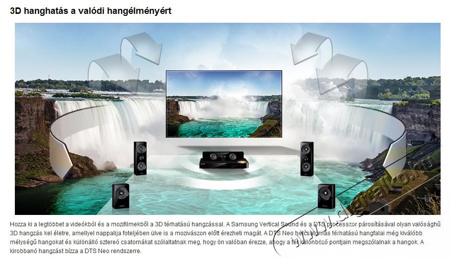 SAMSUNG HT-F6550W ht-f6550w 3d Blu-Ray h&aacute;zi-mozi rendszer Audio-Video / Hifi / Multim&eacute;dia - H&aacute;zimozi - Blu-Ray h&aacute;zimozi szett - 263996