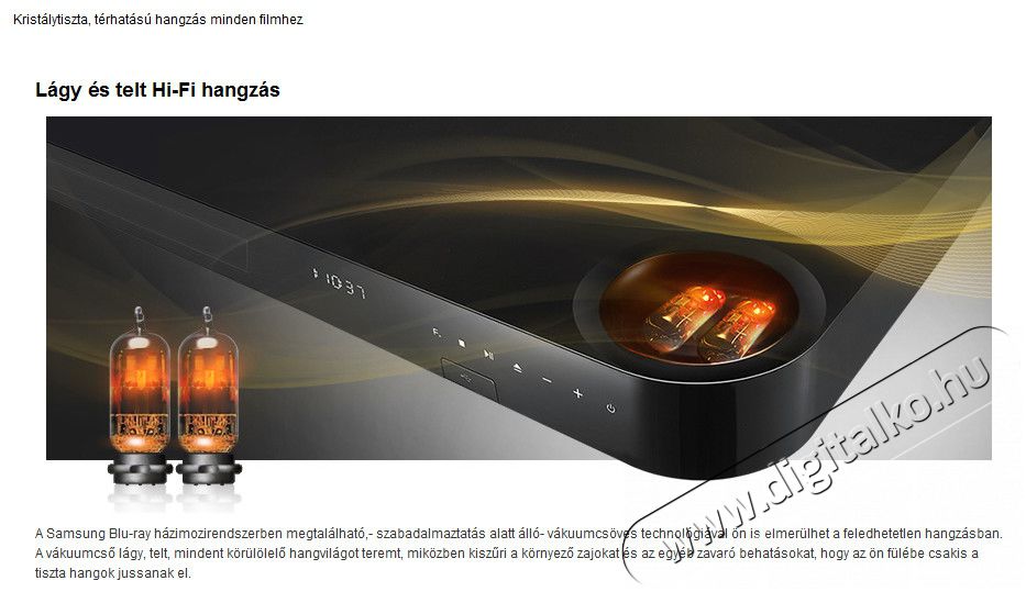 SAMSUNG HT-F6550W ht-f6550w 3d Blu-Ray h&aacute;zi-mozi rendszer Audio-Video / Hifi / Multim&eacute;dia - H&aacute;zimozi - Blu-Ray h&aacute;zimozi szett - 263996