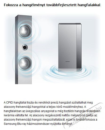 SAMSUNG HT-F9750W  3d Blu-Ray h&aacute;zi-mozi rendszer 3&eacute;v magyar garanci&aacute;val! Audio-Video / Hifi / Multim&eacute;dia - H&aacute;zimozi - Blu-Ray h&aacute;zimozi szett - 263995