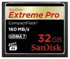 SanDisk CF 32GB Extreme Pro - 123843 - Memória kártya / Pendrive - Compact Flash (CF) kártya - 273969