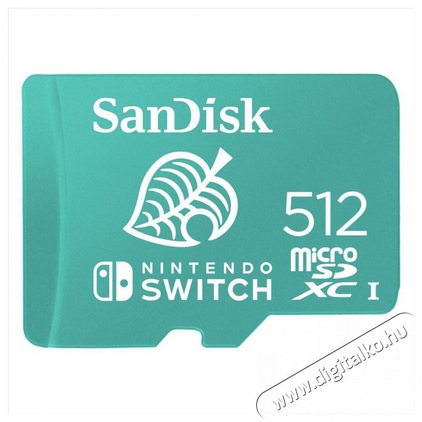 SanDisk microSDXC K&aacute;rtya Nintendo switch 512GB, 100MB/s, U3, C10, A1, UHS-1 (186522) Mem&oacute;ria k&aacute;rtya / Pendrive - SD / SDHC / SDXC k&aacute;rtya - 371022