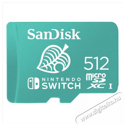 SanDisk microSDXC K&aacute;rtya Nintendo switch 512GB, 100MB/s, U3, C10, A1, UHS-1 (186522) Mem&oacute;ria k&aacute;rtya / Pendrive - SD / SDHC / SDXC k&aacute;rtya - 371022