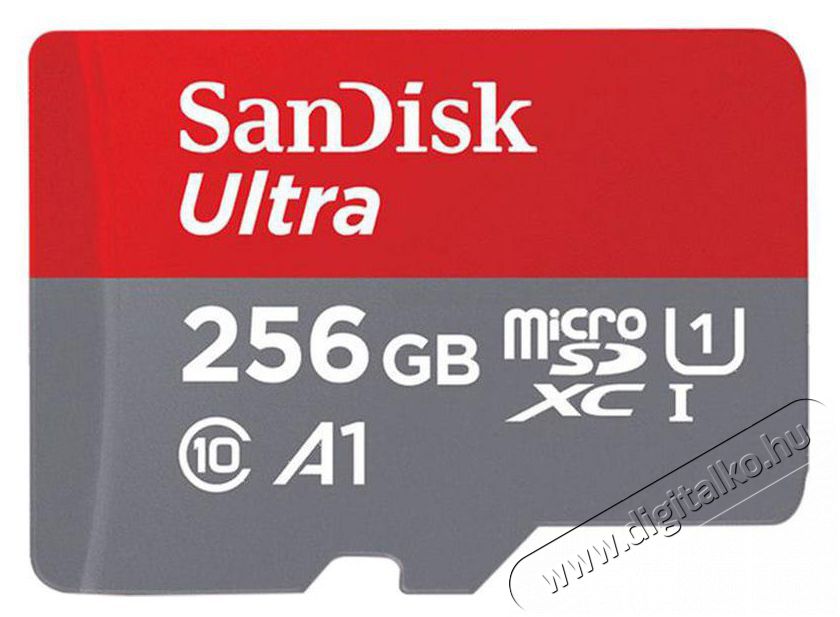 SanDisk MICROSD ULTRA ANDROID K&Aacute;RTYA 256GB, 140MB/s, A1, Class 10, UHS-I (215423) Mem&oacute;ria k&aacute;rtya / Pendrive - SD / SDHC / SDXC k&aacute;rtya - 399260