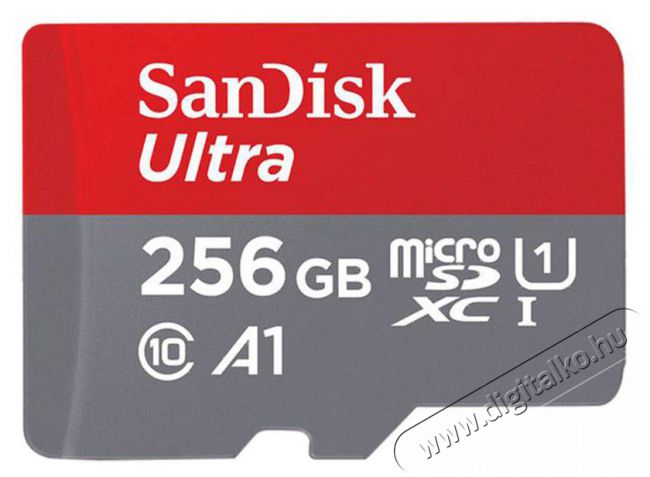 SanDisk MICROSD ULTRA ANDROID K&Aacute;RTYA 256GB, 140MB/s, A1, Class 10, UHS-I (215423) Mem&oacute;ria k&aacute;rtya / Pendrive - SD / SDHC / SDXC k&aacute;rtya - 399260