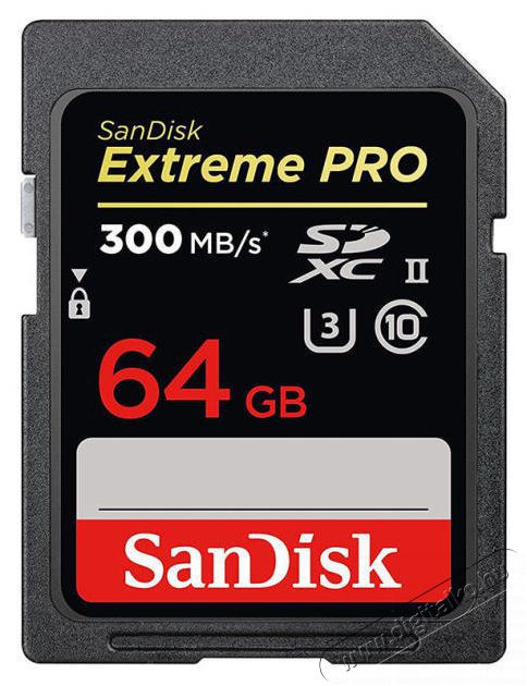 SanDisk 64GB SD Extreme Pro (SDXC Class 10 UHS-II U3) mem&oacute;ria k&aacute;rtya Mem&oacute;ria k&aacute;rtya / Pendrive - SD / SDHC / SDXC k&aacute;rtya - 478224