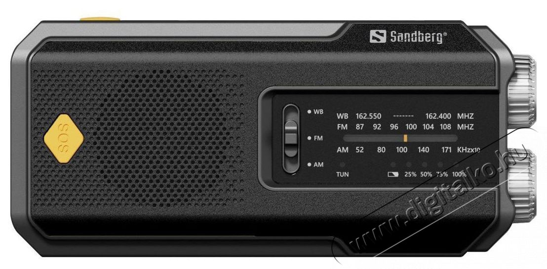 SANDBERG Surviovor All-in-1 Multifunkci&oacute;s r&aacute;di&oacute;, FM/AM, 2000 mAh, fekete Audio-Video / Hifi / Multim&eacute;dia - Hordozhat&oacute; CD / DVD / Multim&eacute;dia k&eacute;sz&uuml;l&eacute;k - Hordozhat&oacute; CD / Multim&eacute;dia r&aacute;di&oacute;magn&oacute; / Boombox - 525919