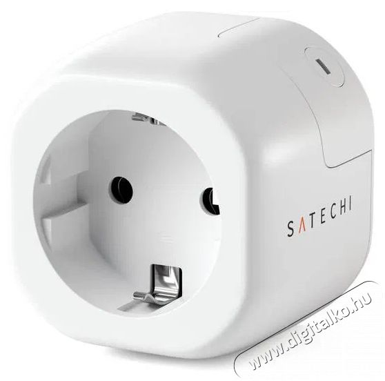 Satechi  Homekit Smart Outlet (EU), feh&eacute;r H&aacute;ztart&aacute;s / Otthon / K&uuml;lt&eacute;r - Okos otthon - Okos konnektor - 521389