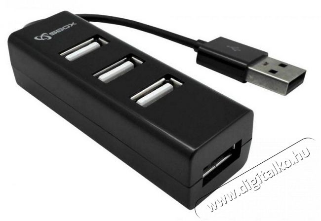 Sbox H-204 4 portos USB hub Iroda &eacute;s sz&aacute;m&iacute;t&aacute;stechnika - Notebook kieg&eacute;sz&iacute;tő - USB hub / eloszt&oacute; - 324738