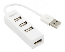 Sbox H-204W 4 portos fehér USB HUB Iroda és számítástechnika - Notebook kiegészítő - USB hub / elosztó - 324741