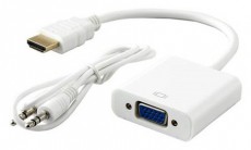 Sbox AD.HDMI-VGA+A/R HDMI apa - VGA anya audi&oacute;val adapter Mobil / Kommunik&aacute;ci&oacute; / Smart - Mobiltelefon kieg&eacute;sz&iacute;tő / tok - K&aacute;bel / &aacute;talak&iacute;t&oacute; - 507064