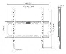 Sbox BL-3744F 75 VESA 400x400 fix fali konzol Tv kieg&eacute;sz&iacute;tők - Fali tart&oacute; / konzol - Fali tv tart&oacute; - 507110