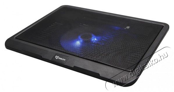 Sbox CP-19 fekete notebook hűtő Iroda &eacute;s sz&aacute;m&iacute;t&aacute;stechnika - Notebook kieg&eacute;sz&iacute;tő - USB laptop hűtő - 507059