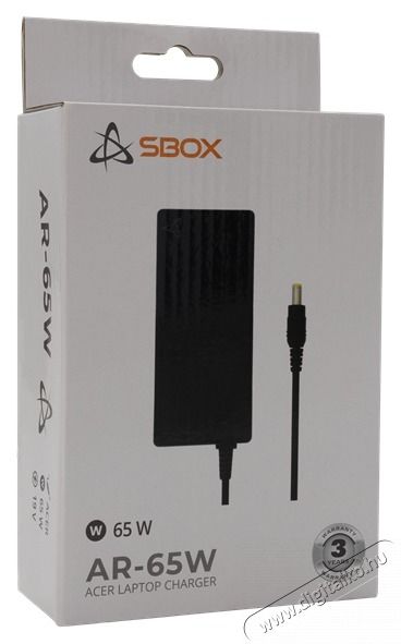 Sbox AR-65W Acer laptopokhoz t&ouml;ltő adapter Iroda &eacute;s sz&aacute;m&iacute;t&aacute;stechnika - Notebook kieg&eacute;sz&iacute;tő - Notebook t&ouml;ltő / h&aacute;l&oacute;zati adapter - 508476
