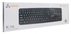 Sbox K-14 HUN USB fekete billentyűzet Mobil / Kommunik&aacute;ci&oacute; / Smart - Tablet / E-book kieg&eacute;sz&iacute;tő, tok - Billentyűzet - 508628