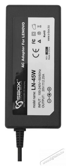 Sbox LN-45W Lenovo laptopokhoz t&ouml;ltő adapter Iroda &eacute;s sz&aacute;m&iacute;t&aacute;stechnika - Notebook kieg&eacute;sz&iacute;tő - Notebook t&ouml;ltő / h&aacute;l&oacute;zati adapter - 508478