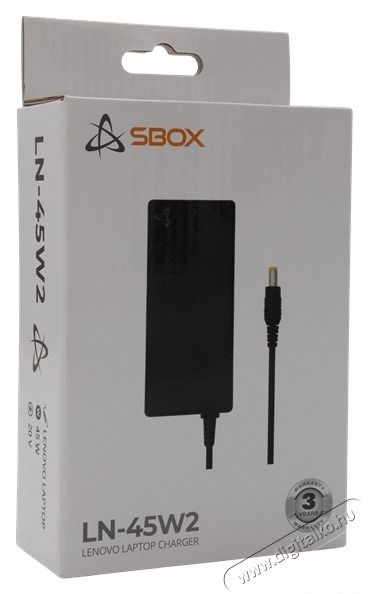 Sbox LN-45W2 Lenovo laptopokhoz t&ouml;ltő adapter Iroda &eacute;s sz&aacute;m&iacute;t&aacute;stechnika - Notebook kieg&eacute;sz&iacute;tő - Notebook t&ouml;ltő / h&aacute;l&oacute;zati adapter - 508475